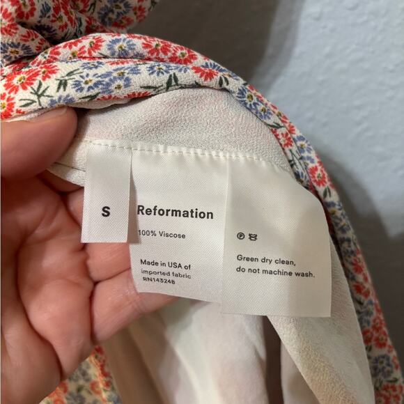 Reformation Thora Mini Wrap Dress in Shelby Floral S - Picture 9 of 9